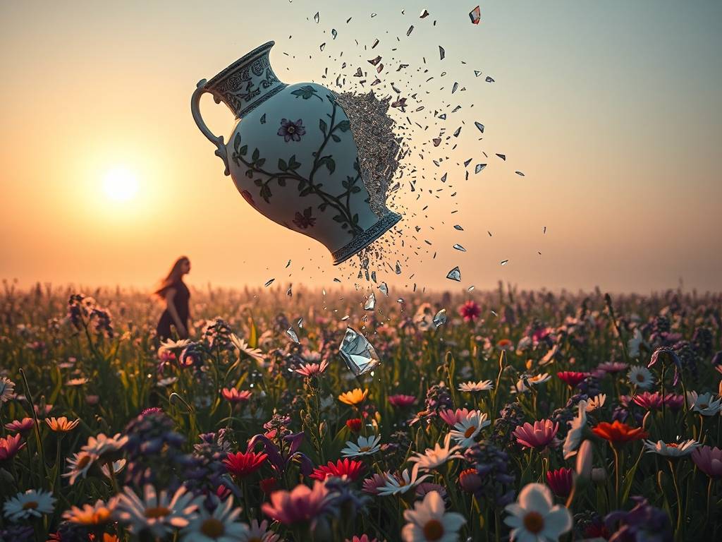 梦见摔花瓶 花瓶摔碎