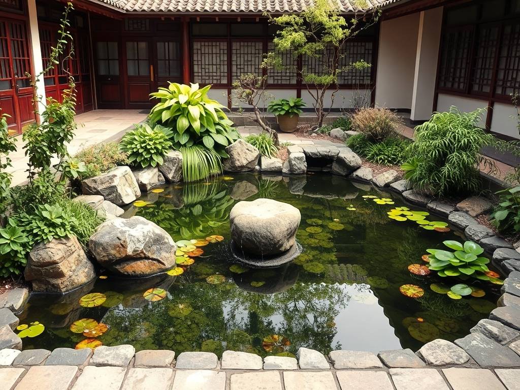 庭院风水池的摆放位置