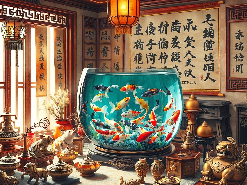 风水化煞摆件大全 家中放鱼缸可招财化煞