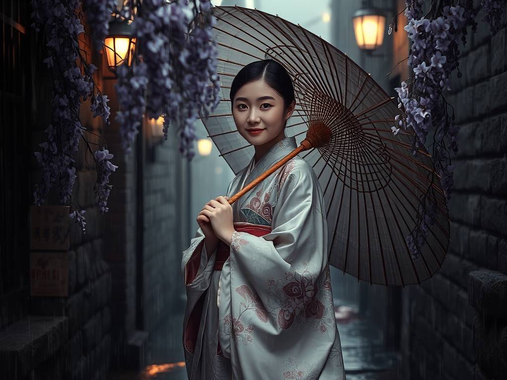 梦见下雨打伞
