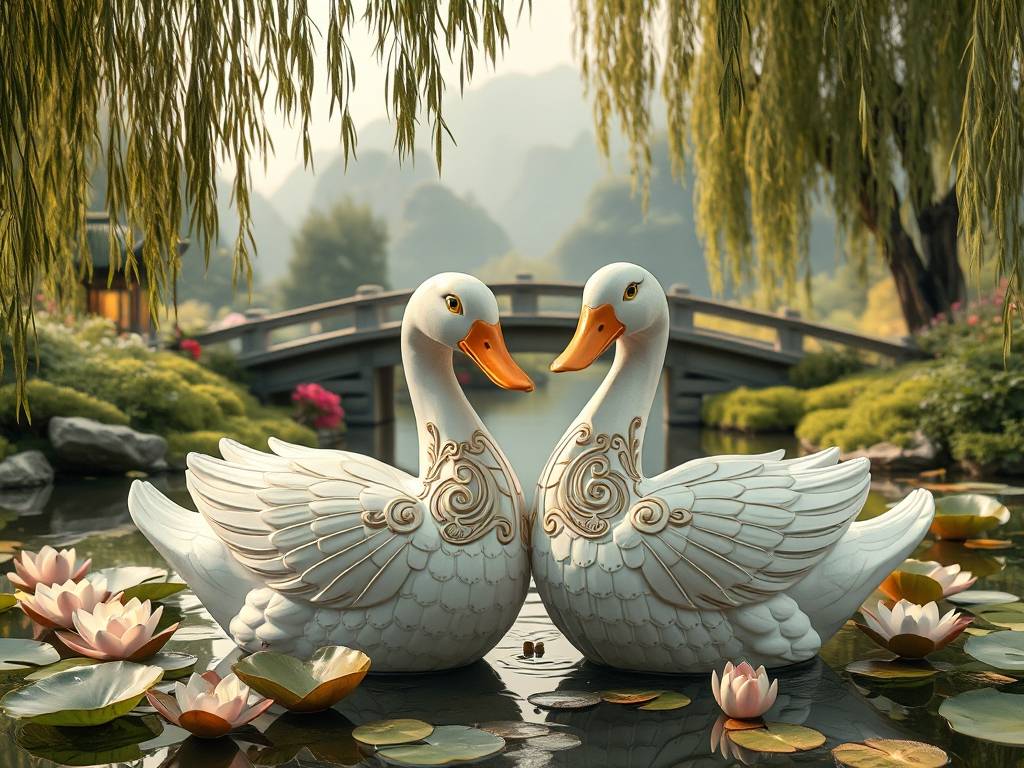 鸭子摆件风水