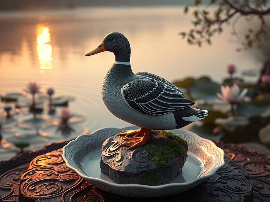 鸭子摆件风水