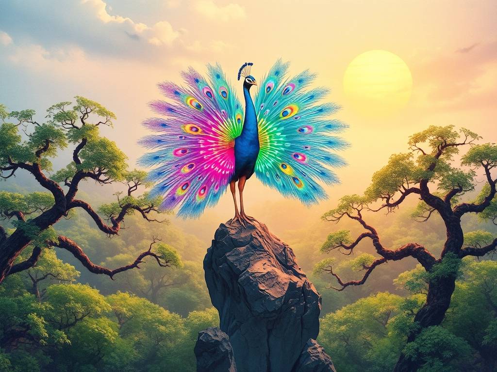 梦见孔雀开屏是为何 好运会到来吗
