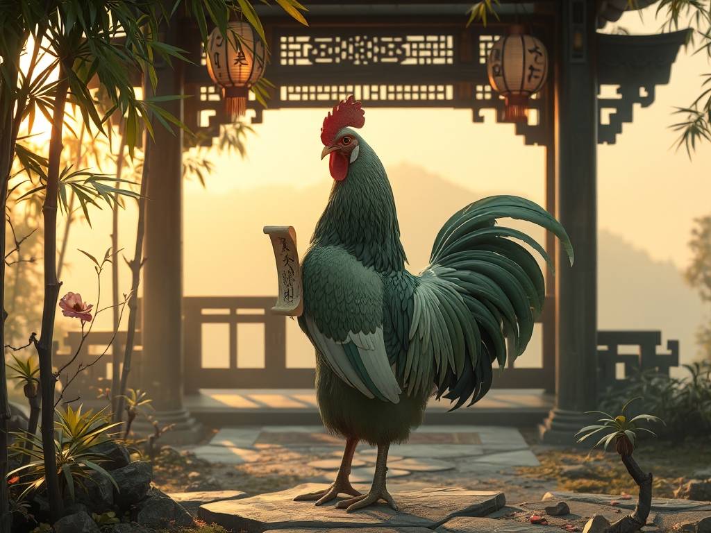 酉鸡怎么画