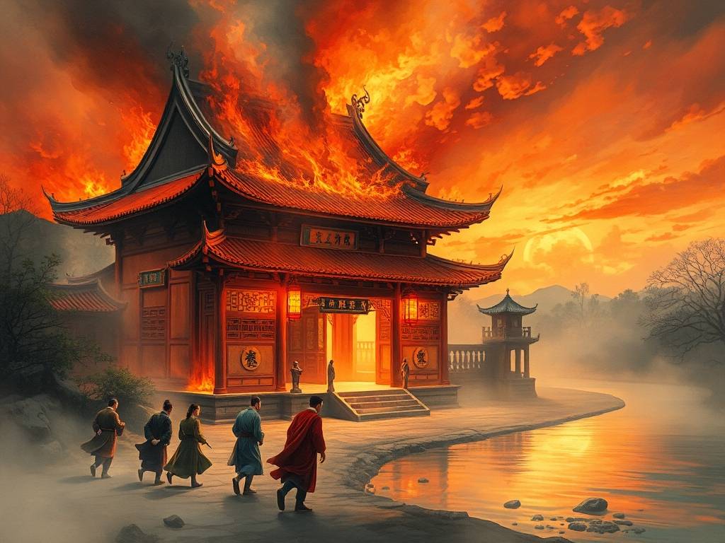 梦見(jiàn)寺庙着火