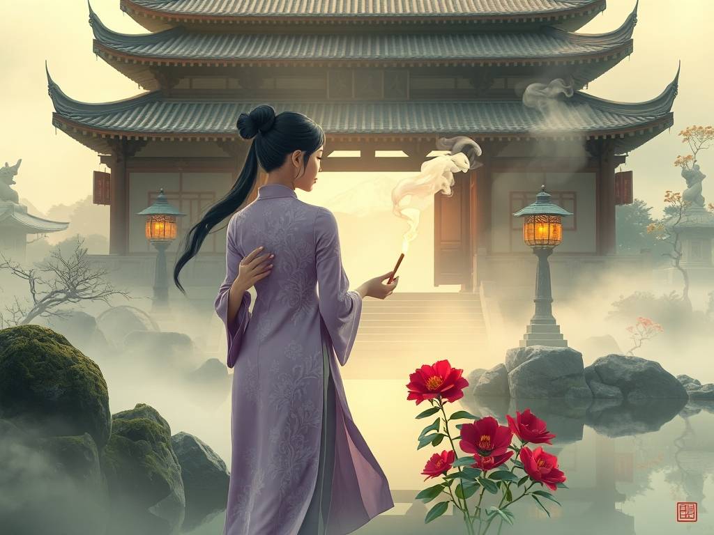 梦见寺庙烧香