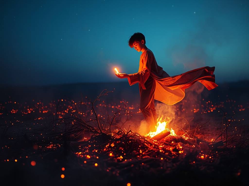 梦见火花，梦见火花渐渐熄滅(miè)，梦见自己点起火花