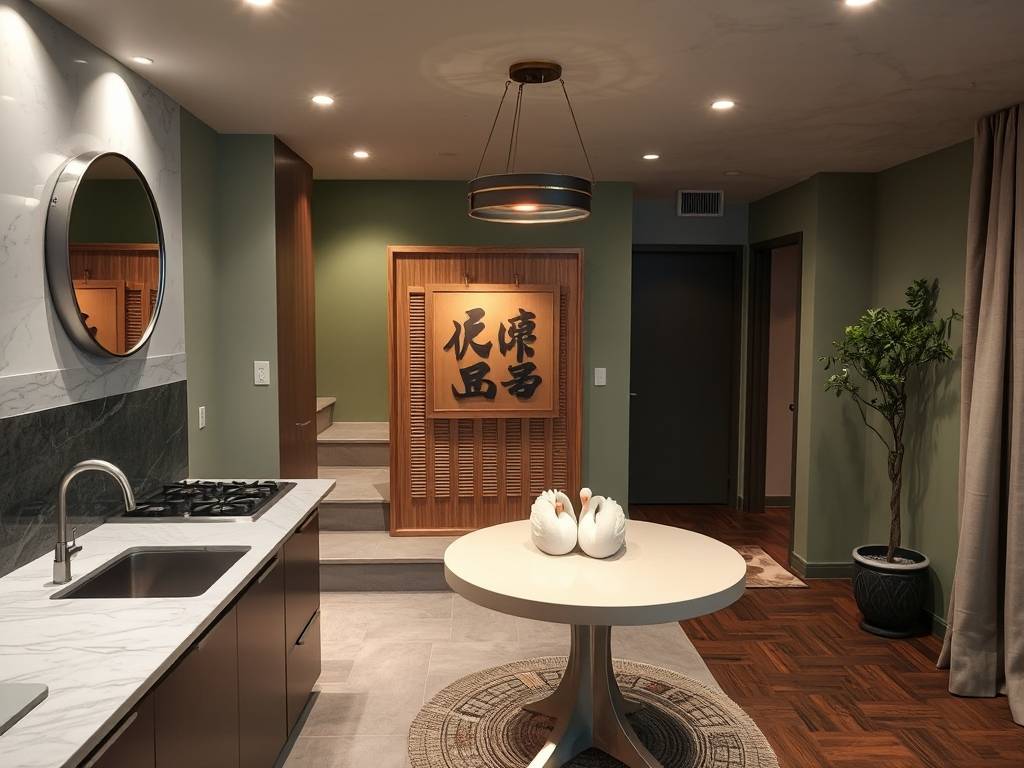 地下室改造厨房和餐厅风水
