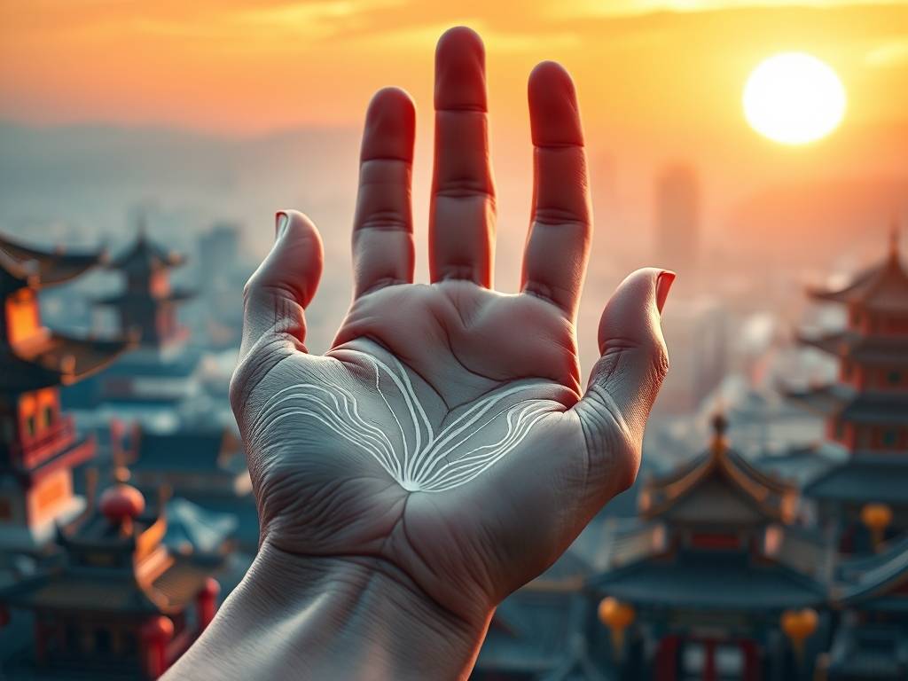 手掌命運(yùn)线图片_命運(yùn)线图解