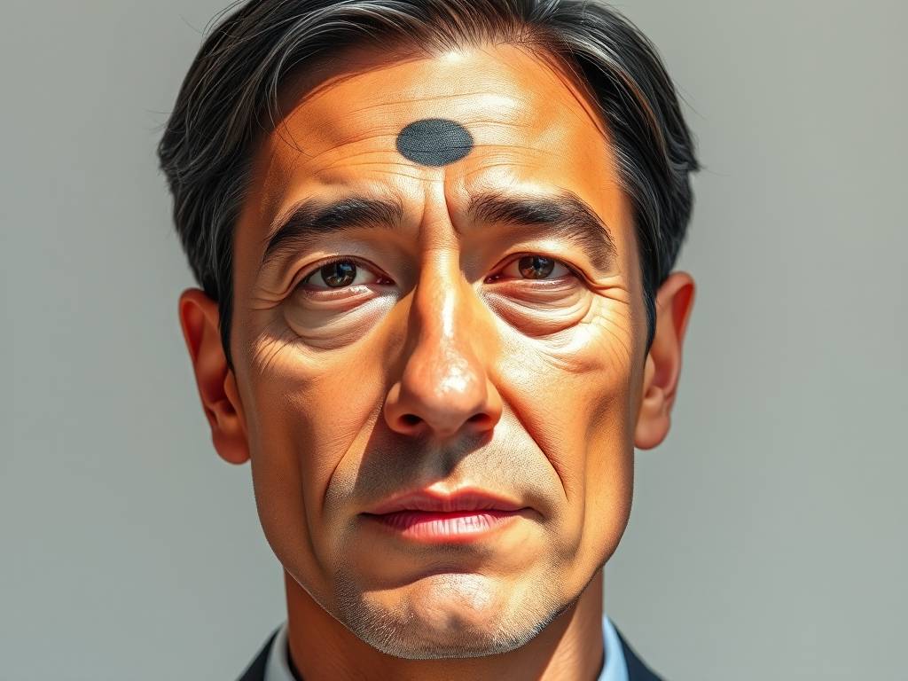 男人面部痣相图解大全 额头有痣福禄双全