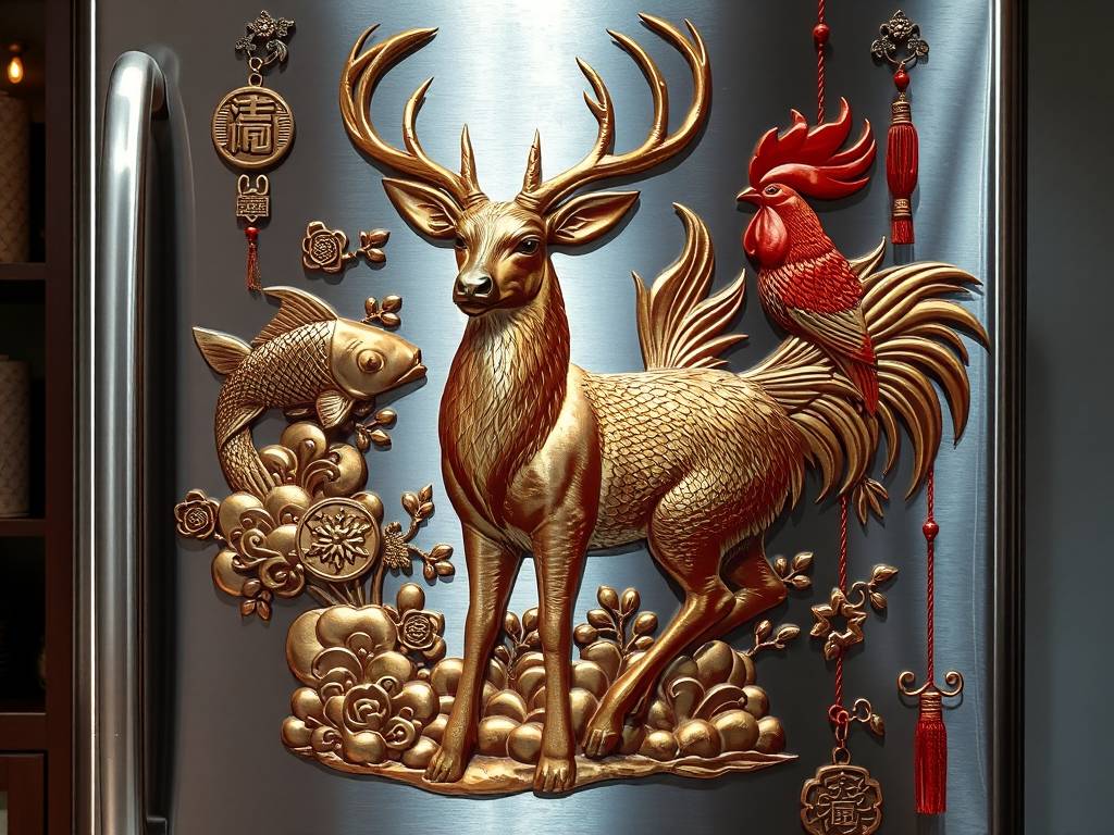 冰箱上放什么招财风水