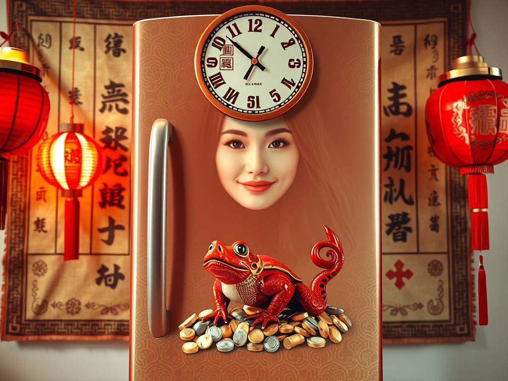冰箱上放什么招财风水