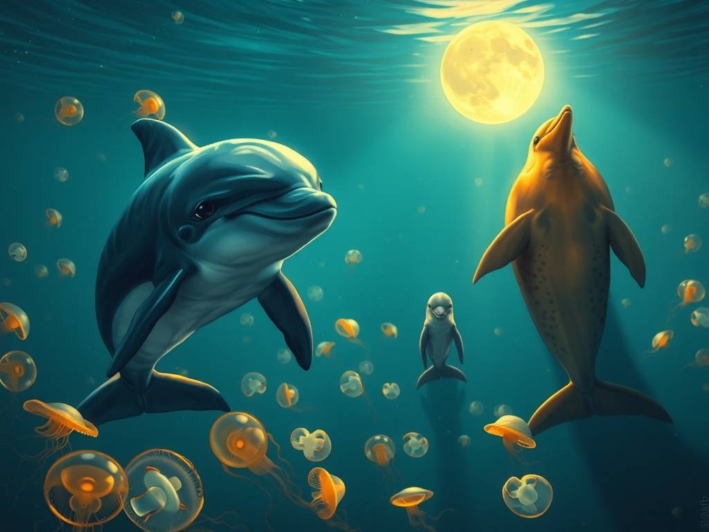 心理测试：觉得哪一只海豚最懂人性？测你什么时候开始转运