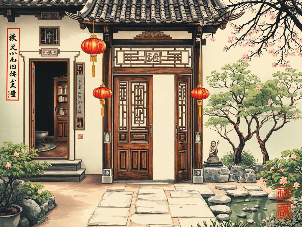 关于風水学的入门知识 大门正对房门格局不利聚财