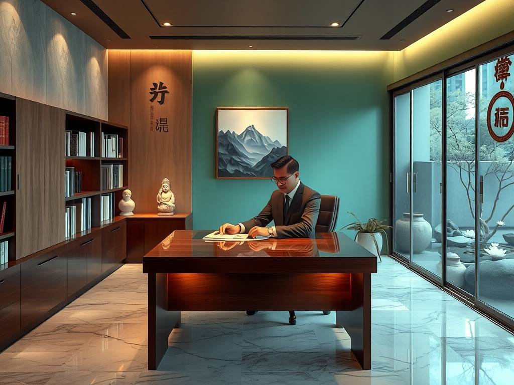 办公桌朝向风水  根据职位选择位置朝向