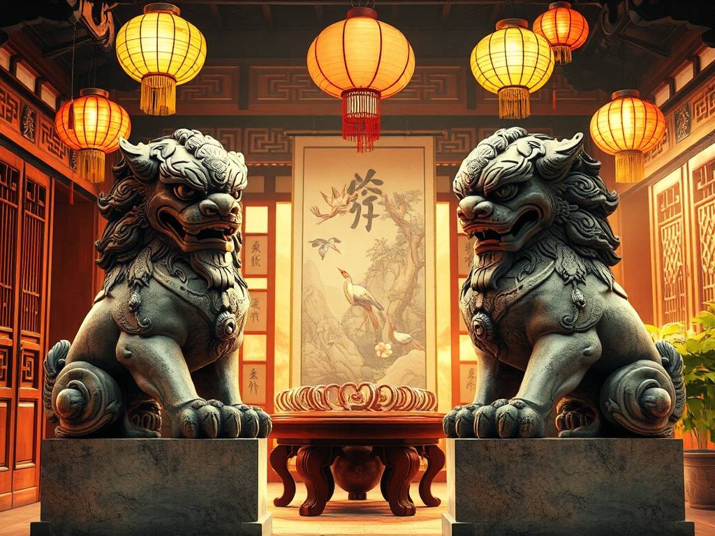 家中辟邪的东西有哪些 石狮子有助于生财