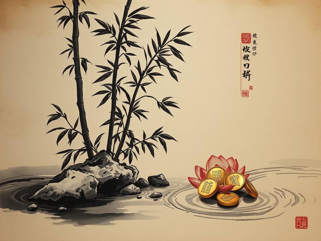 卧室门摆放什么可以集(jí)财旺事业 水墨画和五帝钱越来越旺