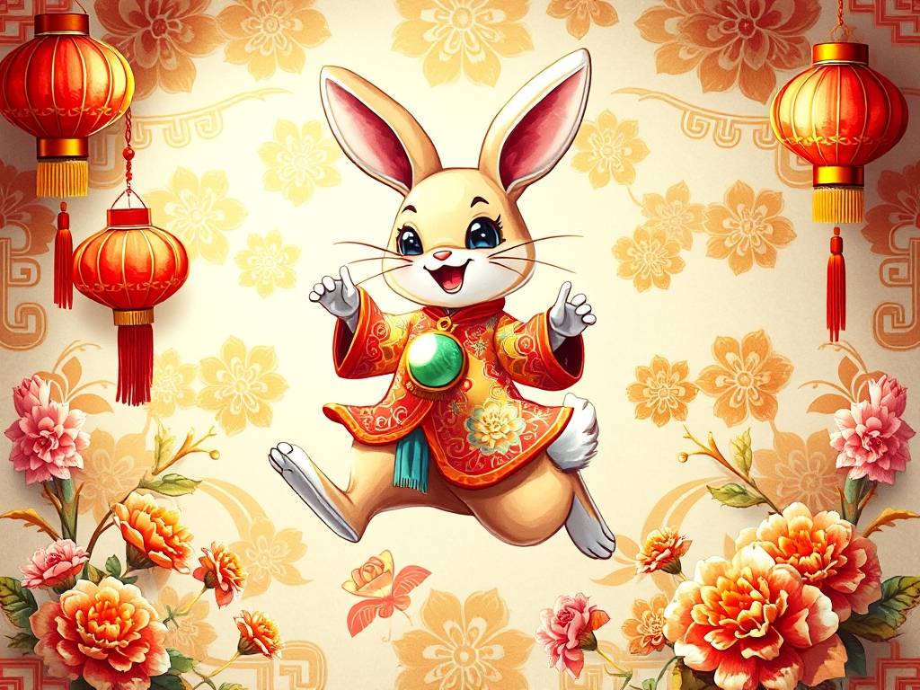 兔年春节吉祥挂件 兔年吉祥物过年吉祥挂件