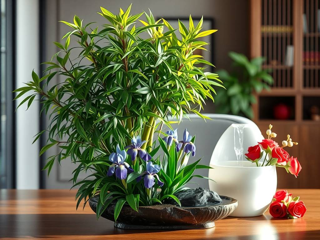 属马的办公室摆放什么能招财 绿萝鸢尾花月季花旺运