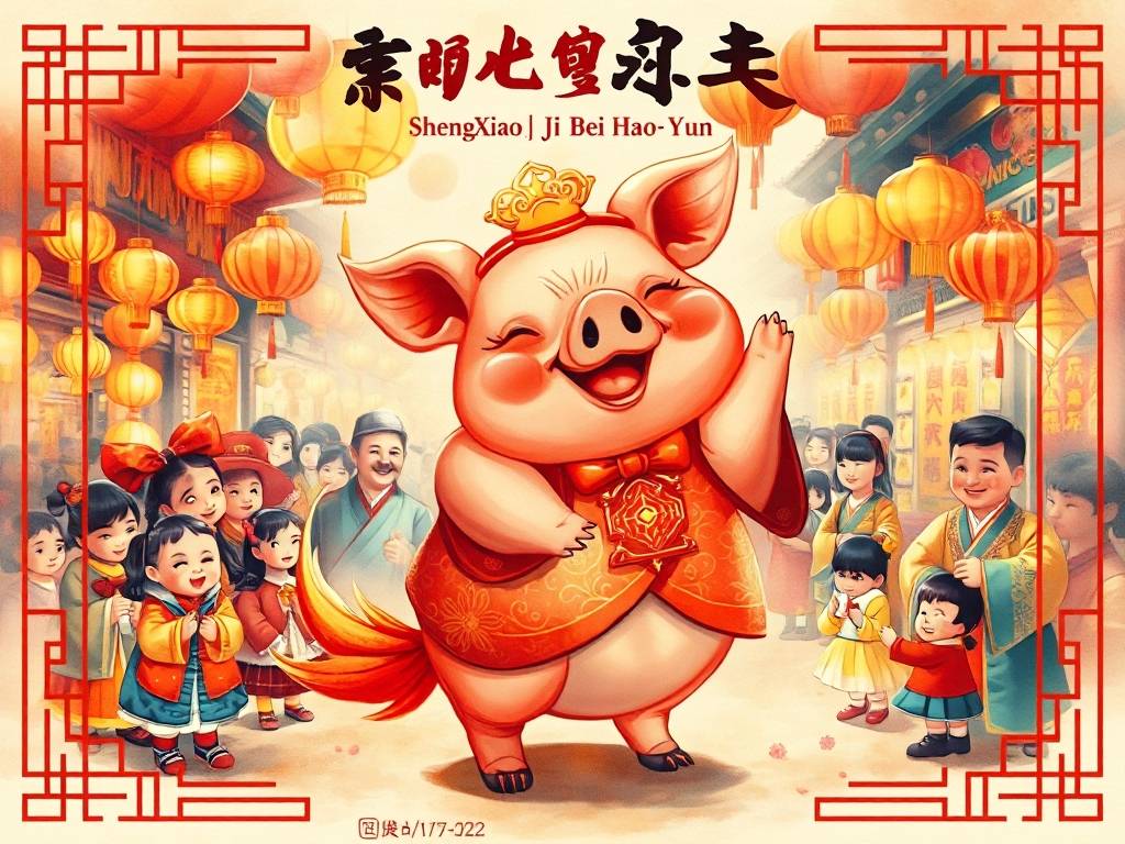 生肖猪2024喜事,属猪人接好运！