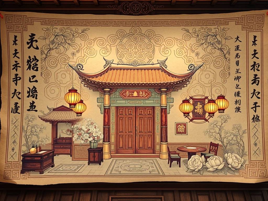 餐厅风水财位方位图