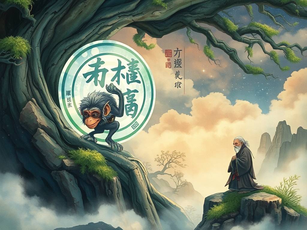 申猴弄乾变爻转