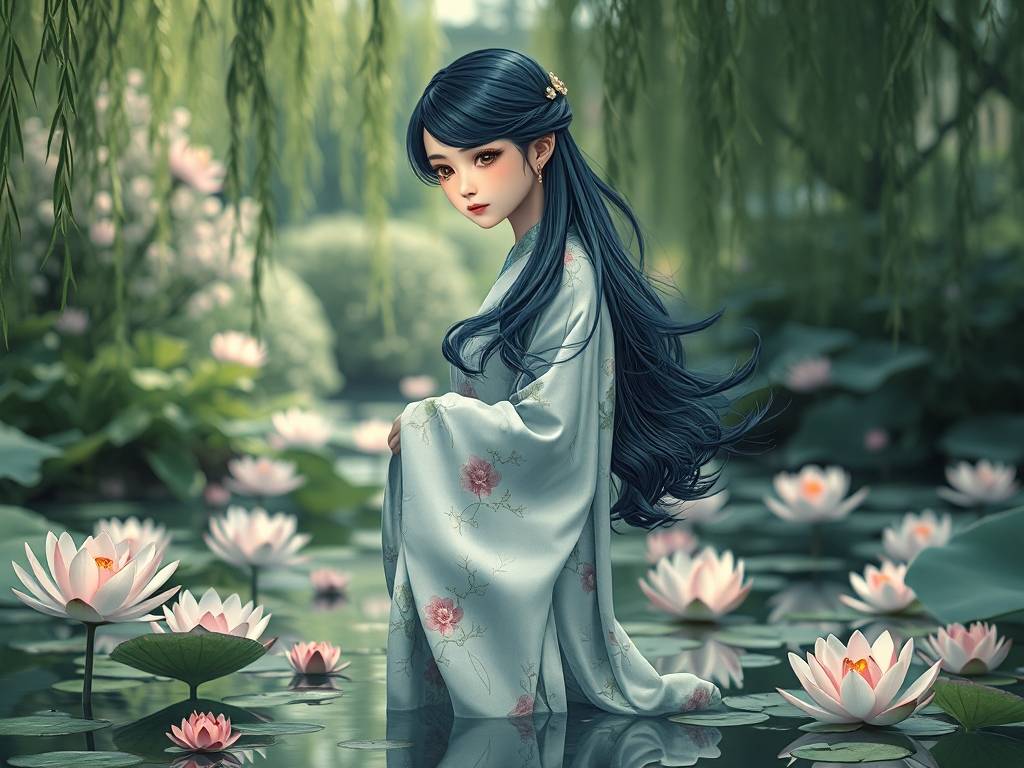带有氵字女孩高雅的名字 命中缺水女名